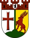 Coat of arms of Tempelhof-Schoeneberg in Berlin, Germany