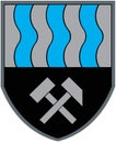 Coat of arms of the town of PÃÂ¶lfing-Brunn. Austria