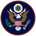 Coat of arms of the United States of America Royalty Free Stock Photo