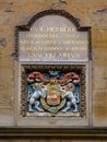 Coat of Arms in University of Oxford Royalty Free Stock Photo