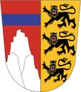 Coat of arms of the Upper Allgoy district. Germany