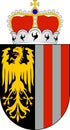 Coat of arms of Upper Austria in Austria Royalty Free Stock Photo
