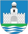 Coat of arms of the urban village of Loev. Belarus