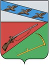 Coat of arms of an urban village Tim. Kursk region. Russia