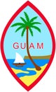 Coat of arms of the US organized territory of Guam. America