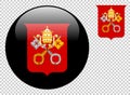 Coat of arms of Vatican City vector illustration on a transparent background Royalty Free Stock Photo