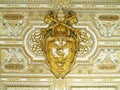 Coat of arms of the Vatican symbol bas-relief