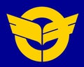 Coat of arms of the village of Kin. Okinawa Prefecture. Japan