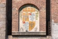 Coat of arms of the Visconti family cloe up Royalty Free Stock Photo