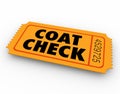 Coat Check Party Event Restaurant Ticket Service