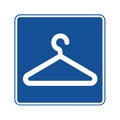 Coat check symbol pictogram