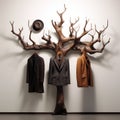 Coat Rack With Suspended Tree: Vintage Aesthetics And Innovating Techniques