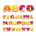 Coated Wafers Sweet Alphabet Letters Set