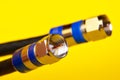 Coax cables Royalty Free Stock Photo