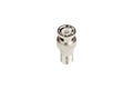 coaxial bnc cctv connector isolated on a white background