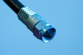 Coaxial Cable Connection Royalty Free Stock Photo