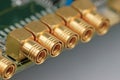 Coaxial cable connector Royalty Free Stock Photo