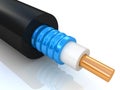 Coaxial cable in 3D