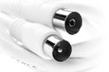 Coaxial cable macro Royalty Free Stock Photo
