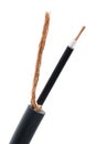 Coaxial cable macro Royalty Free Stock Photo