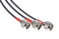 Coaxial cables with connectors Royalty Free Stock Photo