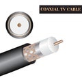Coaxial TV cable structure. Kind of an electric cable Royalty Free Stock Photo