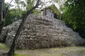 Coba is an ancient Mayan city on the Yucatan Peninsula, located in the Mexican state of Quintana Roo. The pyramid, the ruins. Royalty Free Stock Photo