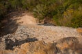 Coba, Mexico, Yucatan: Coba, Mexico, Yucatan: top view of the jungle and the steps of the great pyramid Coba Nohoch Mul