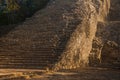 Coba, Mexico, Yucatan: Mayan Nohoch Mul pyramid in Coba. Upstairs are 120 narrow and steep steps.