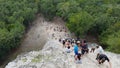 The coba pyramid, mexico Royalty Free Stock Photo