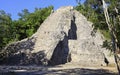 Coba pyramid in Yucatan Peninsula Royalty Free Stock Photo