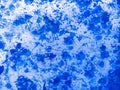 Cobalt Abstract Ink. Navy Watercolor Decoration. Blue Grunge Background. Azure Texture Frame. Paint Creative. Design Light. Art