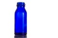 Cobalt blue antique prescription - medicine bottle Royalty Free Stock Photo