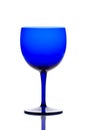 Cobalt blue drinking glass