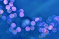 Cobalt blue abstract bokeh and blur background