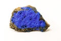 Cobalt is a chemical element present in the enameled mineral  which is used as a pigment for the blue tint in the entire Royalty Free Stock Photo