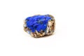 Cobalt is a chemical element present in the enameled mineral  which is used as a pigment for the blue tint in the entire Royalty Free Stock Photo