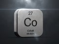 Cobalt element from the periodic table Royalty Free Stock Photo