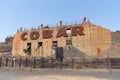 Big Cobar sign at the Cornish Rest Area Cobar New South Wales Australia. Royalty Free Stock Photo