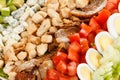 Cobb Salad - Traditional American food with bacon, chicken, eggs