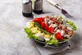 Cobb salad, traditional American food Royalty Free Stock Photo