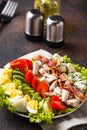 Cobb salad, traditional American food Royalty Free Stock Photo