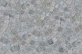 Cobble circular pattern block pavement seamless texture background. Top view Royalty Free Stock Photo