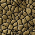 cobble stones irregular mosaic pattern seamless background - pavement sand beige natural colored pieces