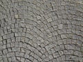 Cobble Stones Street Paving Rounded Background Royalty Free Stock Photo