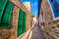 Cobbled alleyway at Kato Drys village. Larnaca District, Cyprus Royalty Free Stock Photo