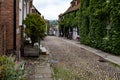 Cobbled stoned road in England Royalty Free Stock Photo