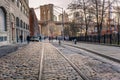 Cobbled Street in Brooklyn Royalty Free Stock Photo