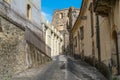 Cobbled street, Castiglione di Sicilia, Sicily, Italy Royalty Free Stock Photo