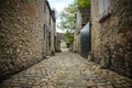 Cobbled street in the city of nemours